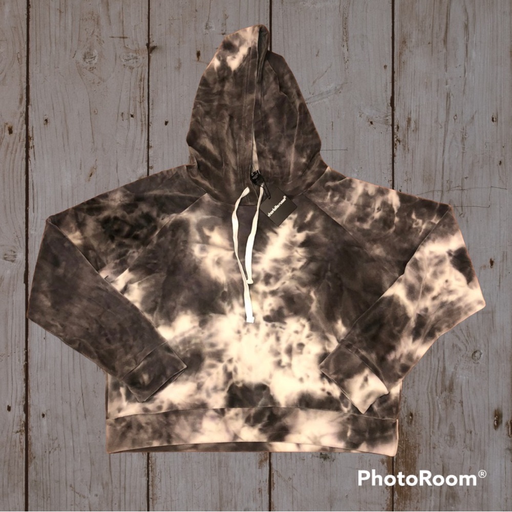 Charlotte Russe Cropped Velour Hoodie